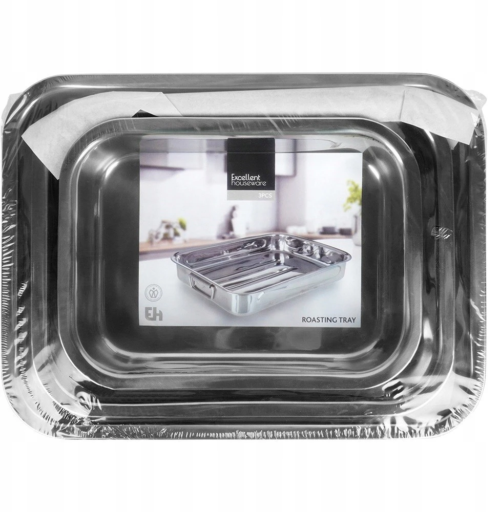 Excellent Houseware 3X PLIENINĖ LIETUVOS KEPO PLOKŠTA MĖSAI, ŽUVEI, DARŽOVĖMS, TEŠLAI