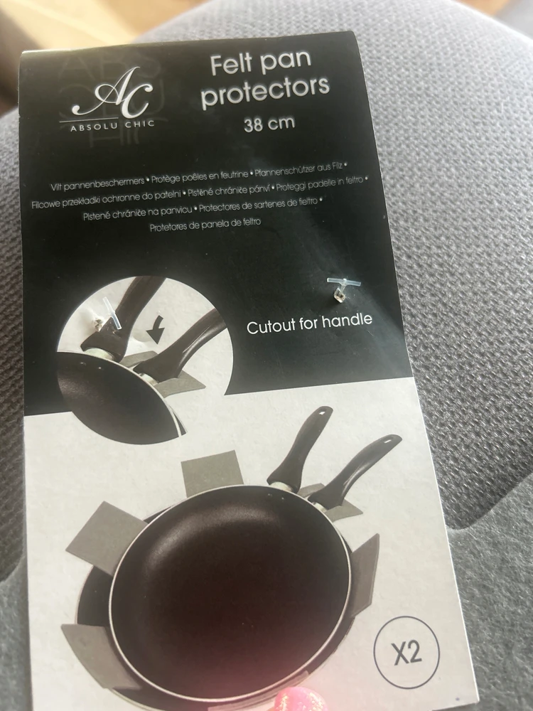 Excellent Houseware APSAUGINĖS PUODYNŲ Įklotai, 2 vnt. NUSTATYTI