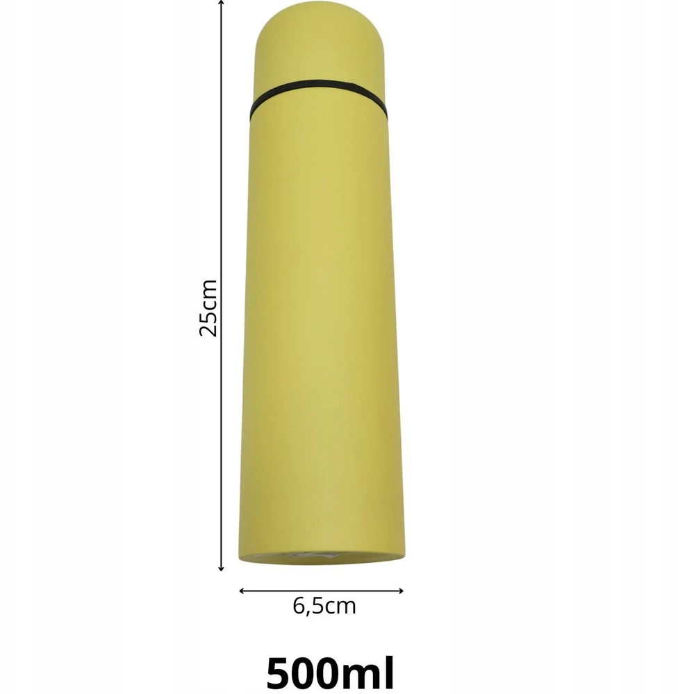 Excellent Houseware turistinis termosas 500 ml geltonas