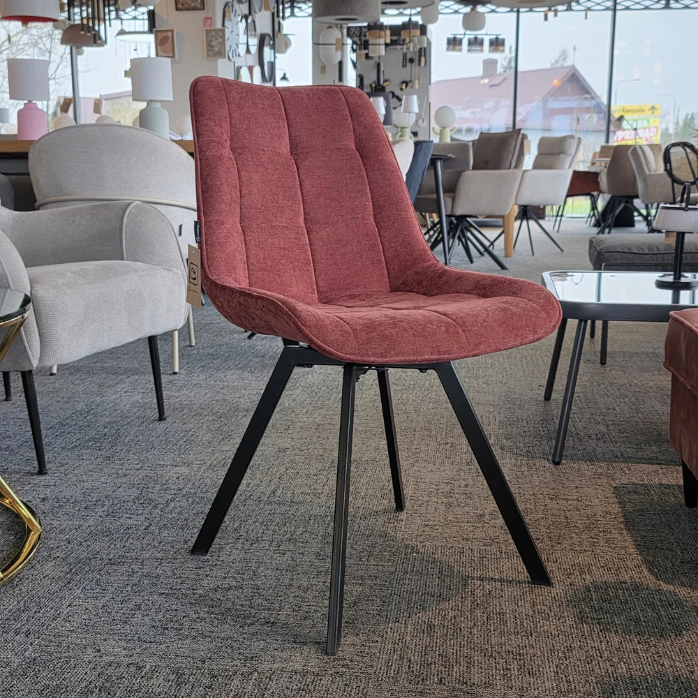 Exito Design Bordo spalvos minkšta pasukama kėdė svetainei, valgomajam, virtuvei, LAPO rašomajam stalui