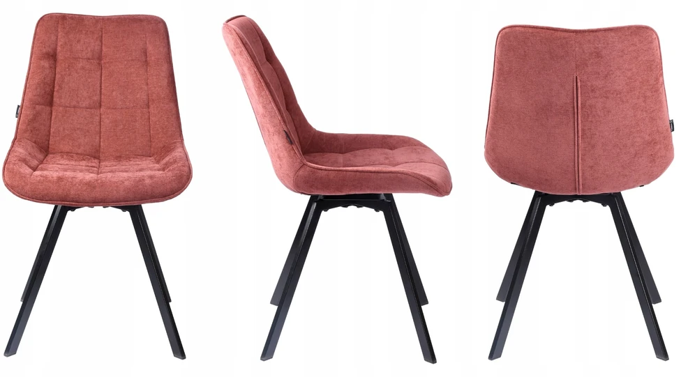 Exito Design Bordo spalvos minkšta pasukama kėdė svetainei, valgomajam, virtuvei, LAPO rašomajam stalui