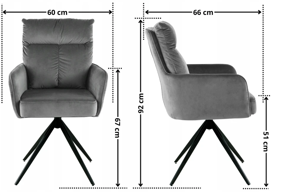 Exito Design Eldo – pilkas, apmuštas, besisukantis biuro kėdė
