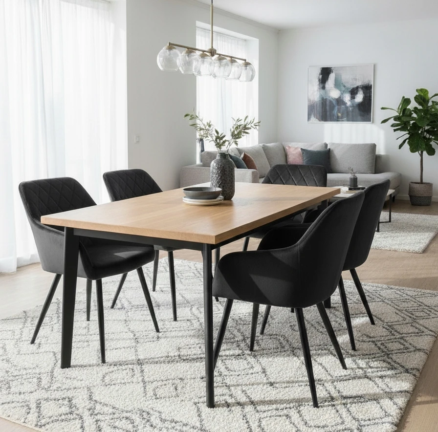 Exito Design Juodas veliūrinis krėslas Milton – stilius ir komfortas jūsų namams