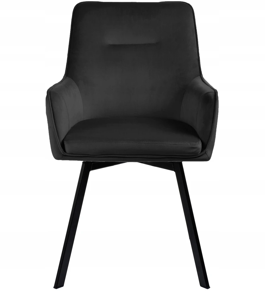 Exito Design Juodo aksomo pasukama kėdė svetainei, valgomajam, virtuvei ir SWEN rašomajam stalui