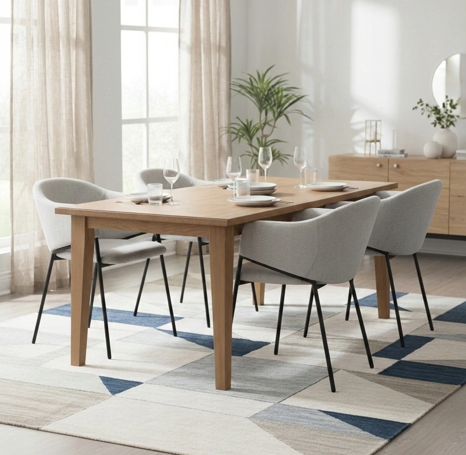 Exito Design Pilka minkšta kėdė svetainei, valgomajam ir virtuvei - moderni ARGOS