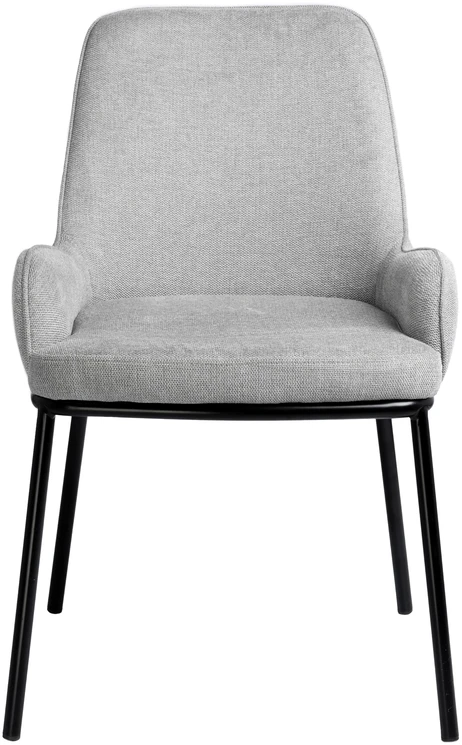 Exito Design Pilka minkšta kėdė svetainei, valgomajam ir virtuvei - modernus SANTO