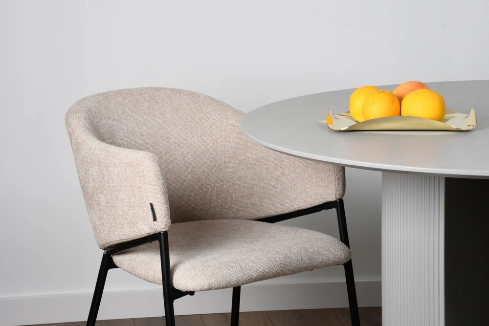 Exito Design Smėlio spalvos minkšta kėdė svetainei, valgomajam ir virtuvei - moderni ARGOS