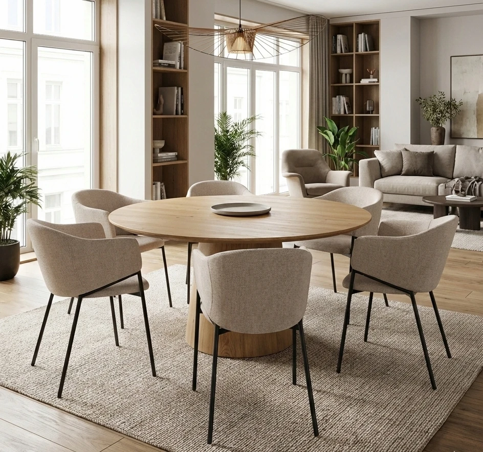 Exito Design Smėlio spalvos minkšta kėdė svetainei, valgomajam ir virtuvei - moderni ARGOS