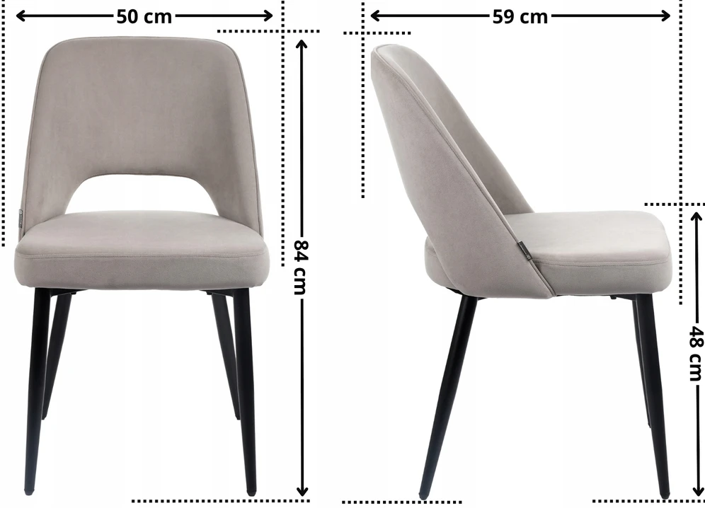 Exito Design Smėlio spalvos minkštas aksominis krėslas svetainei, tualetiniam stalui, valgomajam - FERO
