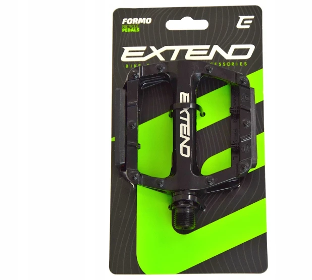 EXTEND PLATFORM DVIRAČIO PEDALAI Juodas ALUMININIS 9/16 KEIŠČIŲ MTB TREKKING