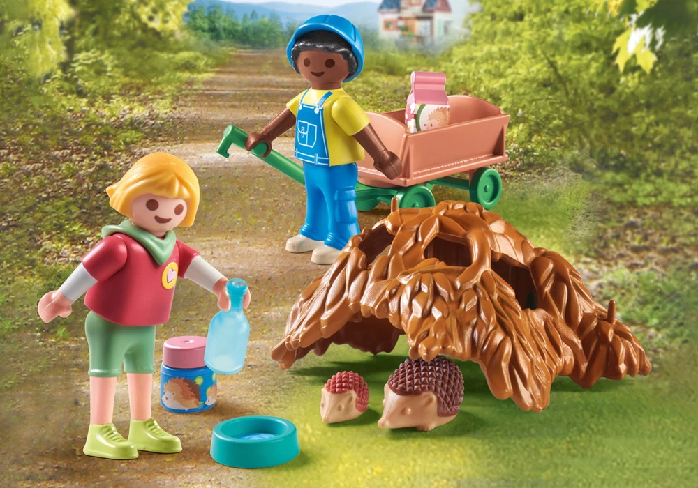 PLAYMOBIL MY LIFE Ežiukų šeimynėlės priežiūra 71512