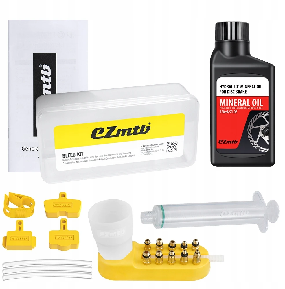 Ezmtb Rinkinys DO ODPOWIETRZANIA HAMULCÓW DO SHIMANO TEKTRO + OLEJ HAMULCOWY