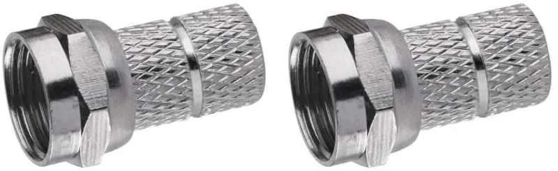 Emos F tipo lizdinė jungtis bendraašiam kabeliui, 5,0/7,0 mm, CB-113N, 2 vnt.