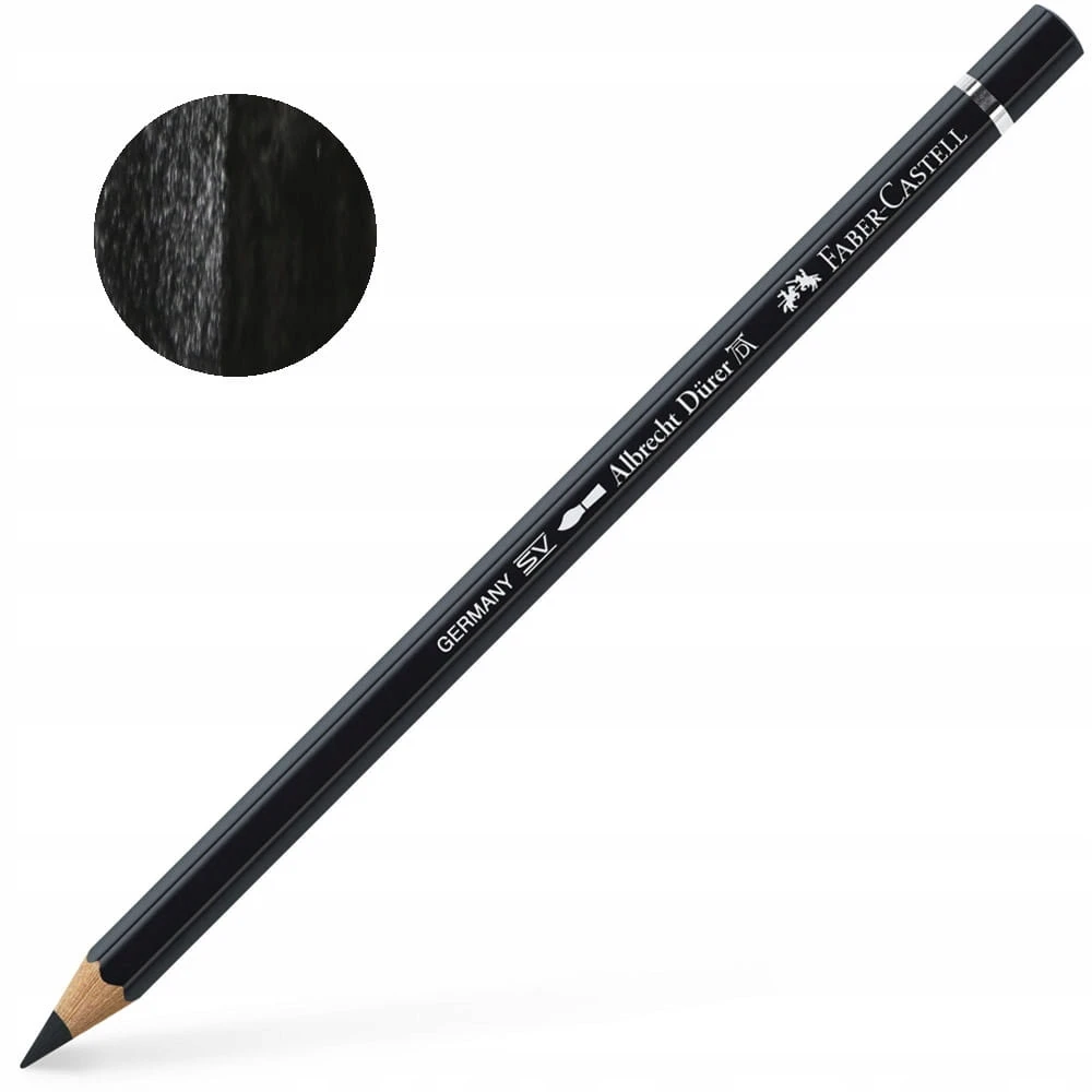 Spalvotas akvarelinis pieštukas Faber-Castell Albrecht Dürer 199 (8200-199), juodas