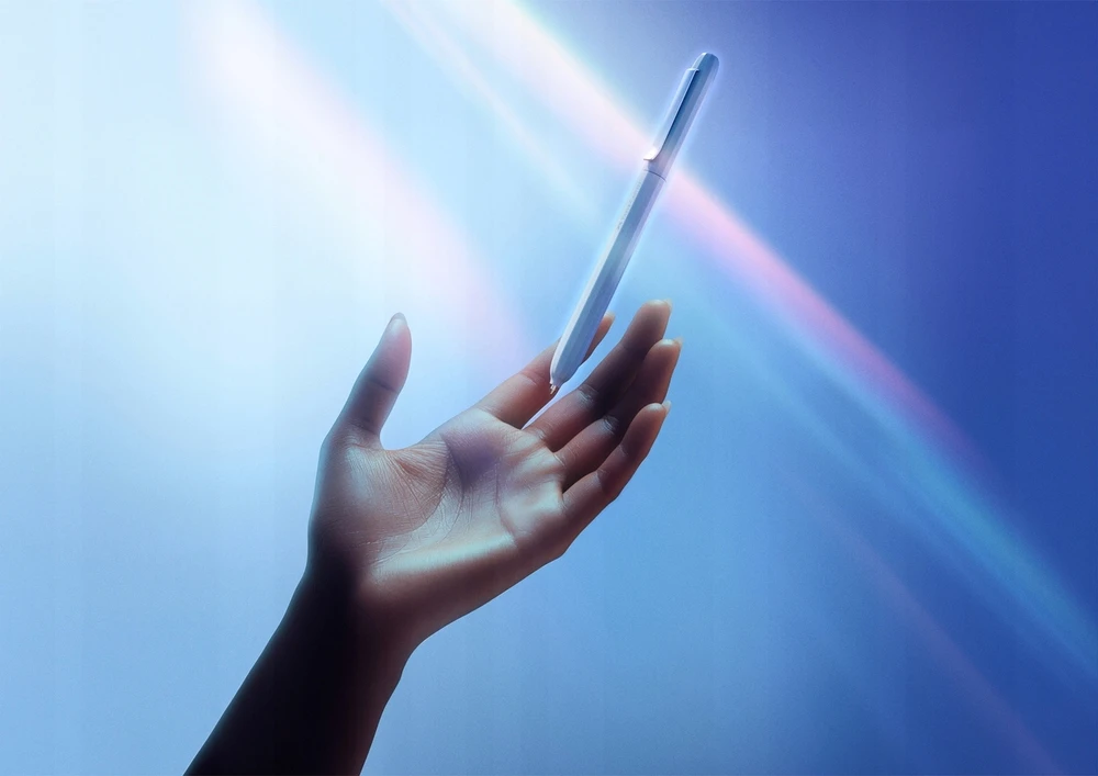 Faber-castell Avori automatinis rašiklis, mėlynas rašalas, M