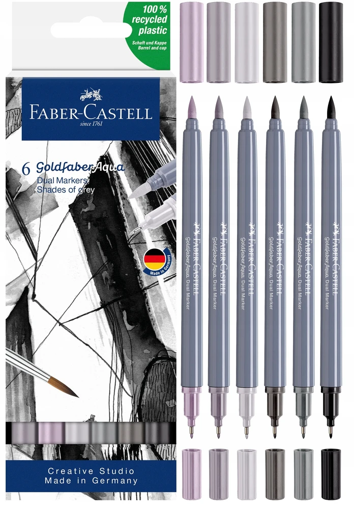 Faber-castell Flomasteriai, 6 vnt.
