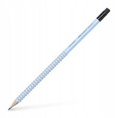 Pieštukas Faber-Castell Grip 2001 B, su trintuku, melsvos spalvos