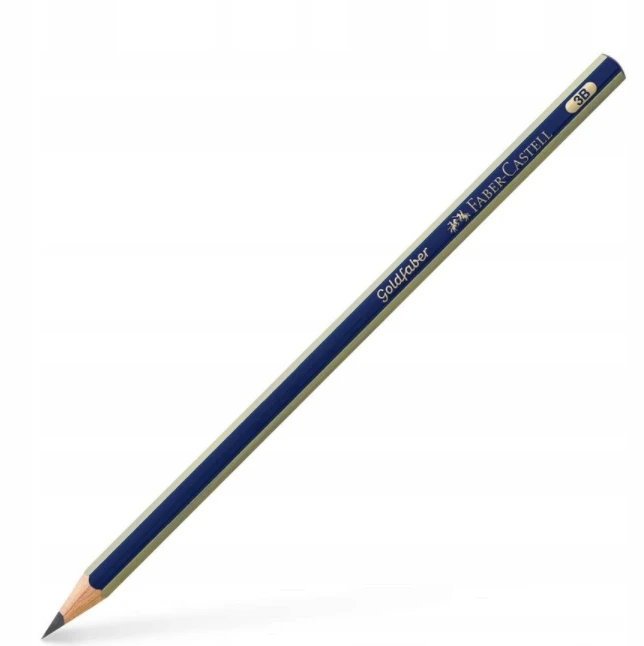 Pieštukas Faber-Castell Goldfaber 1221, 3B, be trintuko, padrožtas