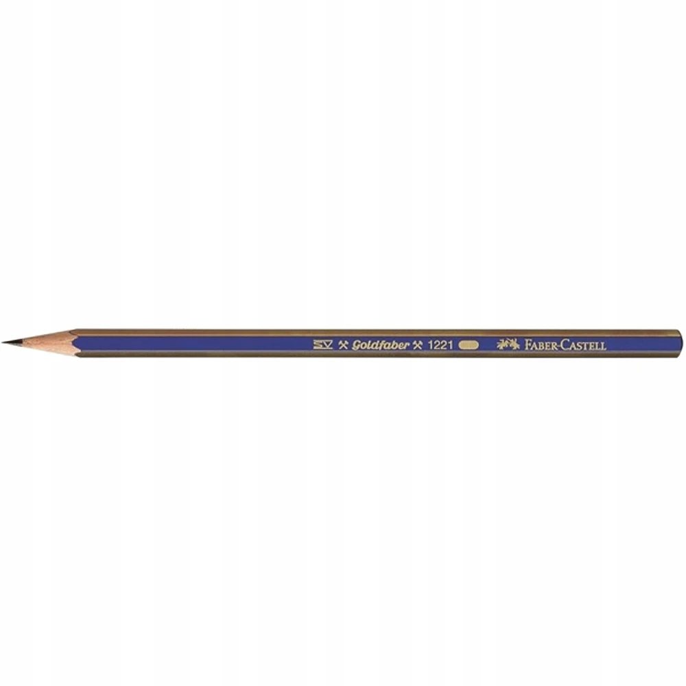 Pieštukas Faber-Castell Goldfaber 1221, 3B, be trintuko, padrožtas