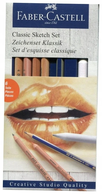 Faber-castell Goldfaber Classic Sketch pieštukų rinkinys, 6 vnt.