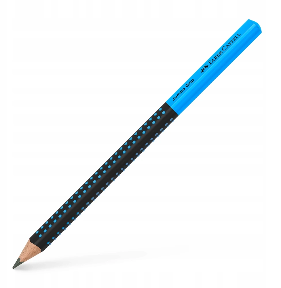 Grafitinis pieštukas Faber-Castell Jumbo Grip 2001 Two Tone, juodos / mėlynos spalvos