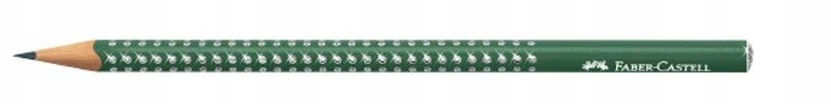 Pieštukas Faber-Castell Sparkle HB, žalios spalvos korpusas