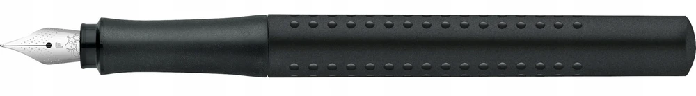 Faber-Castell Grip 2011 fountain pen, nib width F, ink mėlynas erasable, barrel colour juodas