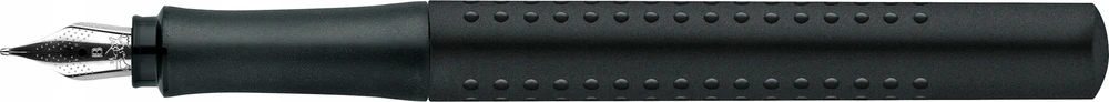 Faber-Castell Grip 2011 fountain pen, nib width F, ink mėlynas erasable, barrel colour juodas