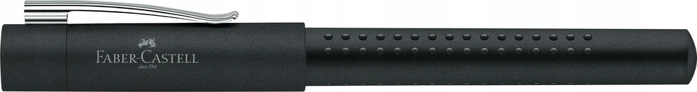 Faber-Castell Grip 2011 fountain pen, nib width F, ink mėlynas erasable, barrel colour juodas