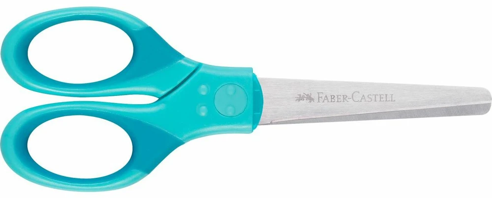 Faber-Castell Grip Mėlynas mokyklinės žirklės
