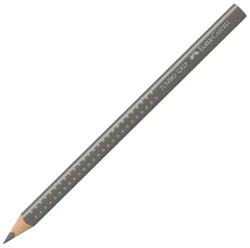Akvarelinis pieštukas Faber-Castell GRIP Jumbo, 1vnt, pilkas
