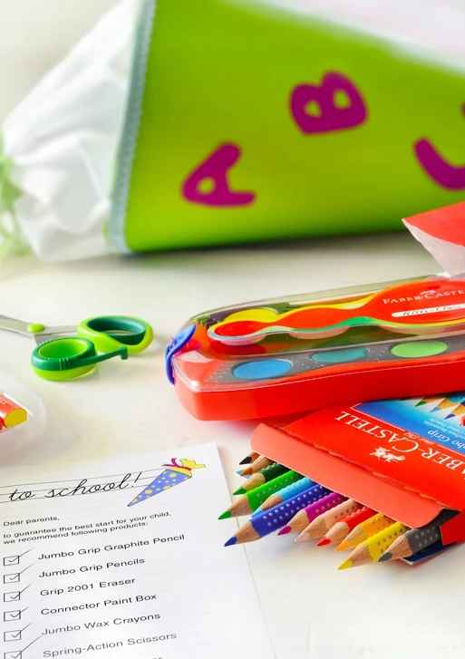 Faber-castell Jumbo storio kreidelės, 12 spalvų