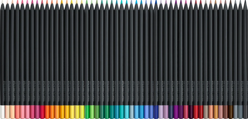 Faber-castell Juodas Edition spalvoti pieštukai, 50 vnt.