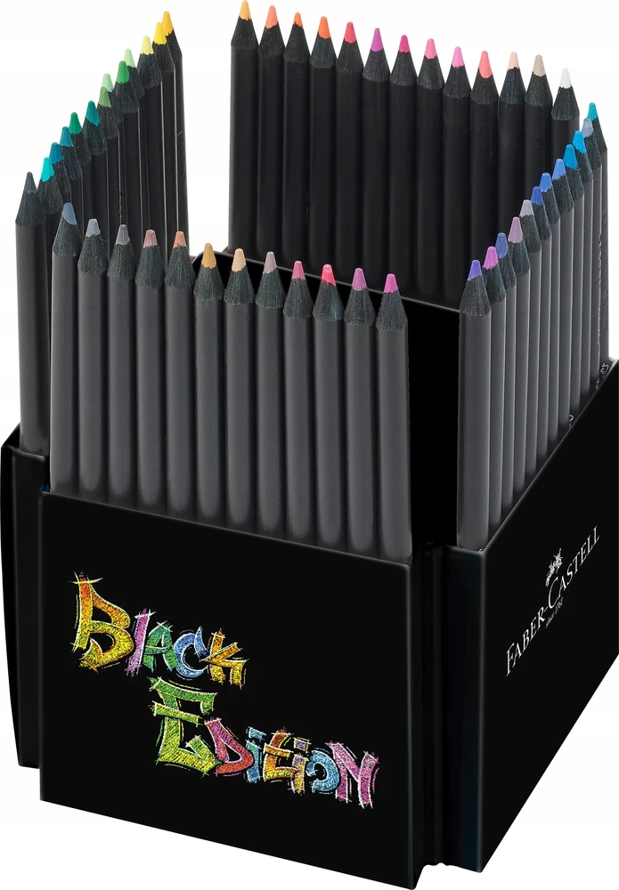 Faber-castell Juodas Edition spalvoti pieštukai, 50 vnt.
