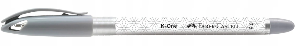 Faber-castell K-one rašiklis, 0,5 mm, juodas, vandeniui atsparus