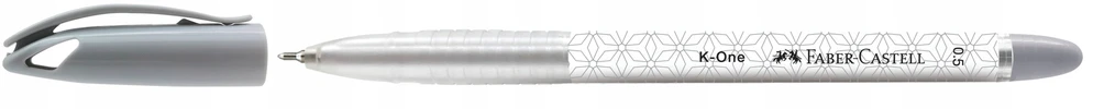 Faber-castell K-one rašiklis, 0,5 mm, juodas, vandeniui atsparus