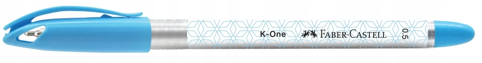 Faber-castell K-one rašiklis, 0,5 mm, mėlynas, vandeniui atsparus