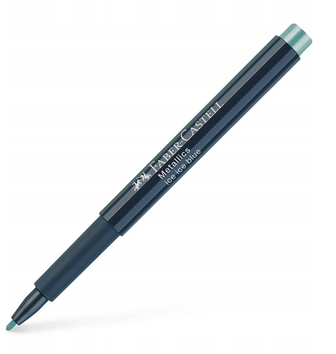 Faber-castell metalinis kaligrafinis markeris, mėlynas