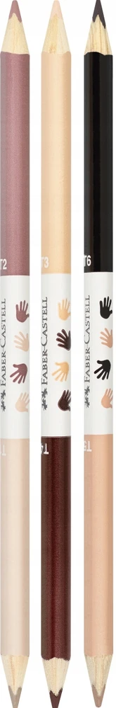 Faber-Castell PASAULIO VAIKAI TRIKAMPIEJI PIŠTUKAI 12 SPALVŲ. + 3 DVIpusiai pieštukai