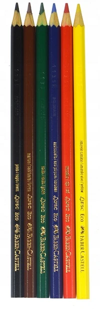 Faber-castell pieštukinės kreidelės, 6 vnt.
