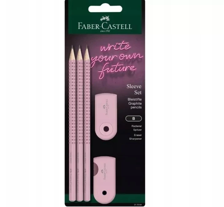 Faber-castell Pieštukų Rinkinys su Trintuku ir Drožtuku, 3 vnt.
