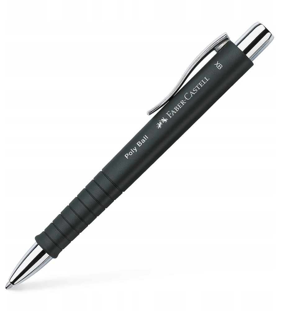 Automatinis tušinukas Faber-Castell, PolyBall, XB, 0.6mm, juodos spalvos