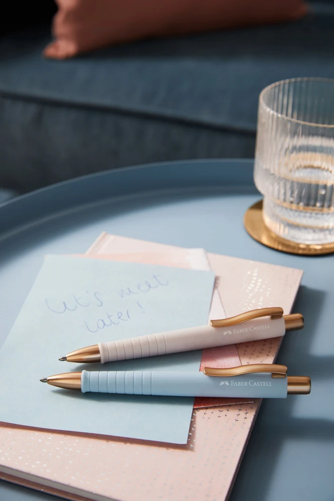 Faber-castell Poly Ball Xb Urban rašiklis, miltelių rožės spalvos
