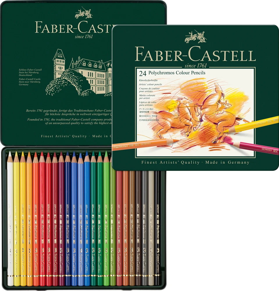 Spalvoti pieštukai Faber-Castell Polychromos Art&Graphic, 24 spalvos