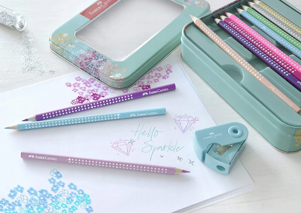 Faber-castell Sparkle Pearl B pieštukas, rožinis
