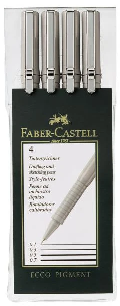 Faber-castell techniniai pieštukai, 4 vnt.