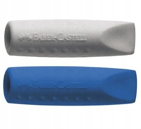 Trintukas – kamštelis pieštukui Faber-Castell Grip 2001, raudonos ir mėlynos spalvos, 2 vnt.
