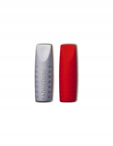 Trintukas – kamštelis pieštukui Faber-Castell Grip 2001, raudonos ir mėlynos spalvos, 2 vnt.