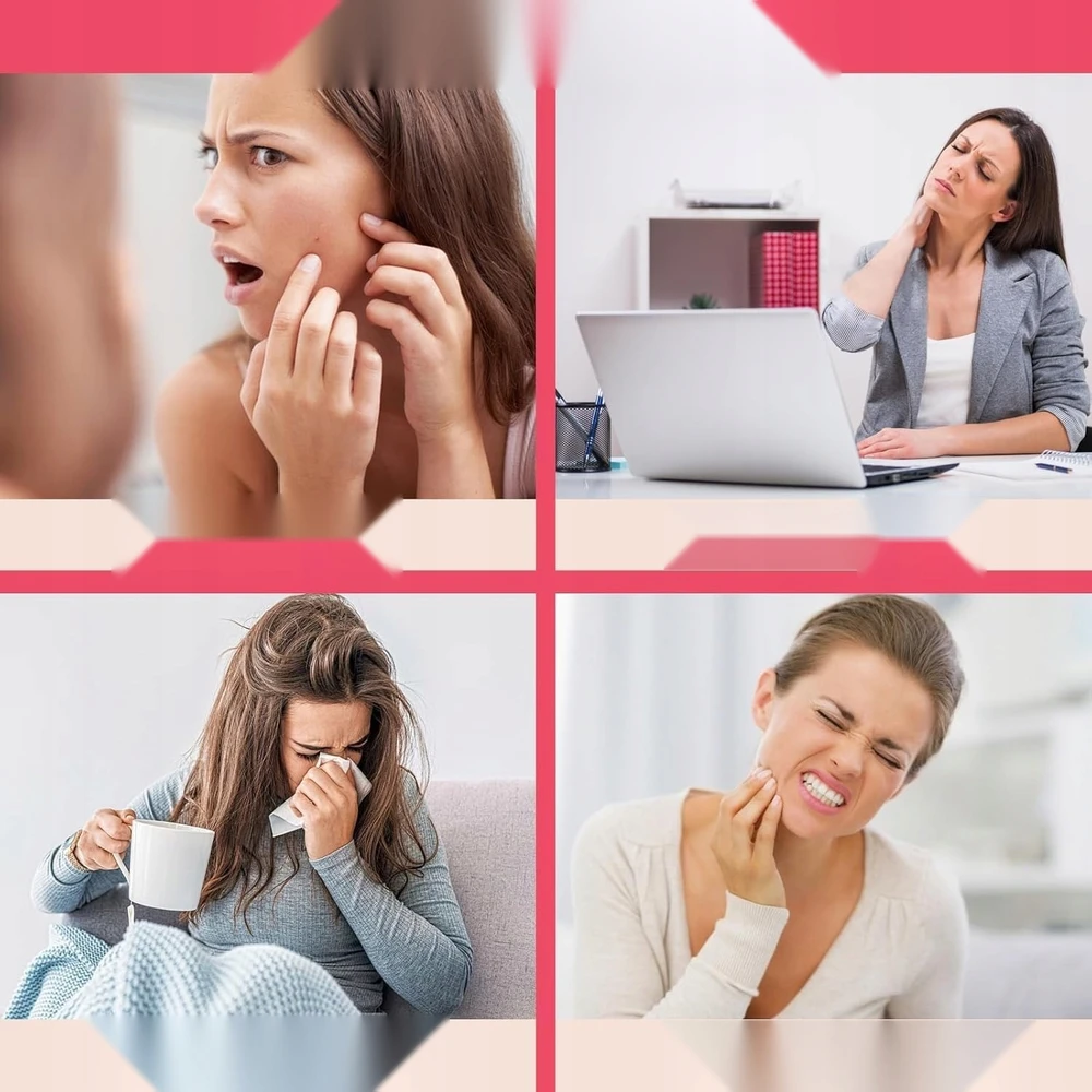 FACE ROLLER 3 Vnt. RITINĖLIS AUSINANTIS MASAŽUOTIS RAMINAMASIS SILIKONAS