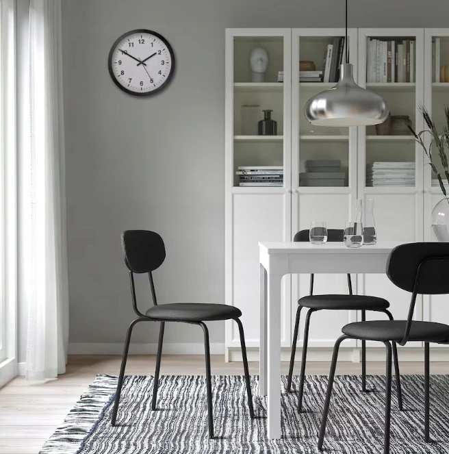 Fajne Krzesa IKEA OSTANO Kėdė, juoda Remmarn/tamsiai pilka